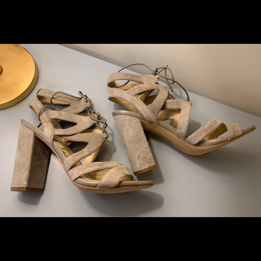 Sam Edelman Yardley Lace Up Suede Sandal - Picture 7 of 13